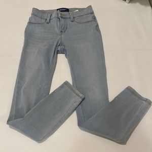 Ballerina style, Old Navy, jaggings. Light blue wash.